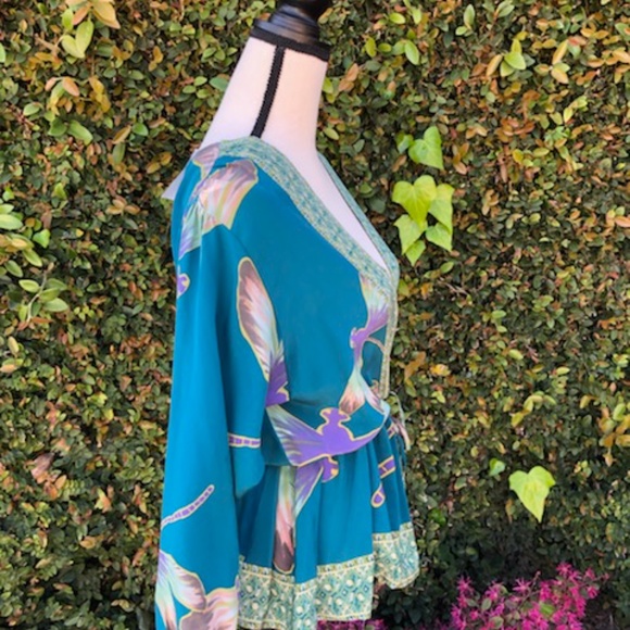 Silk Dragonfly Boho Blouse by RaMona LaRue - Picture 2 of 5